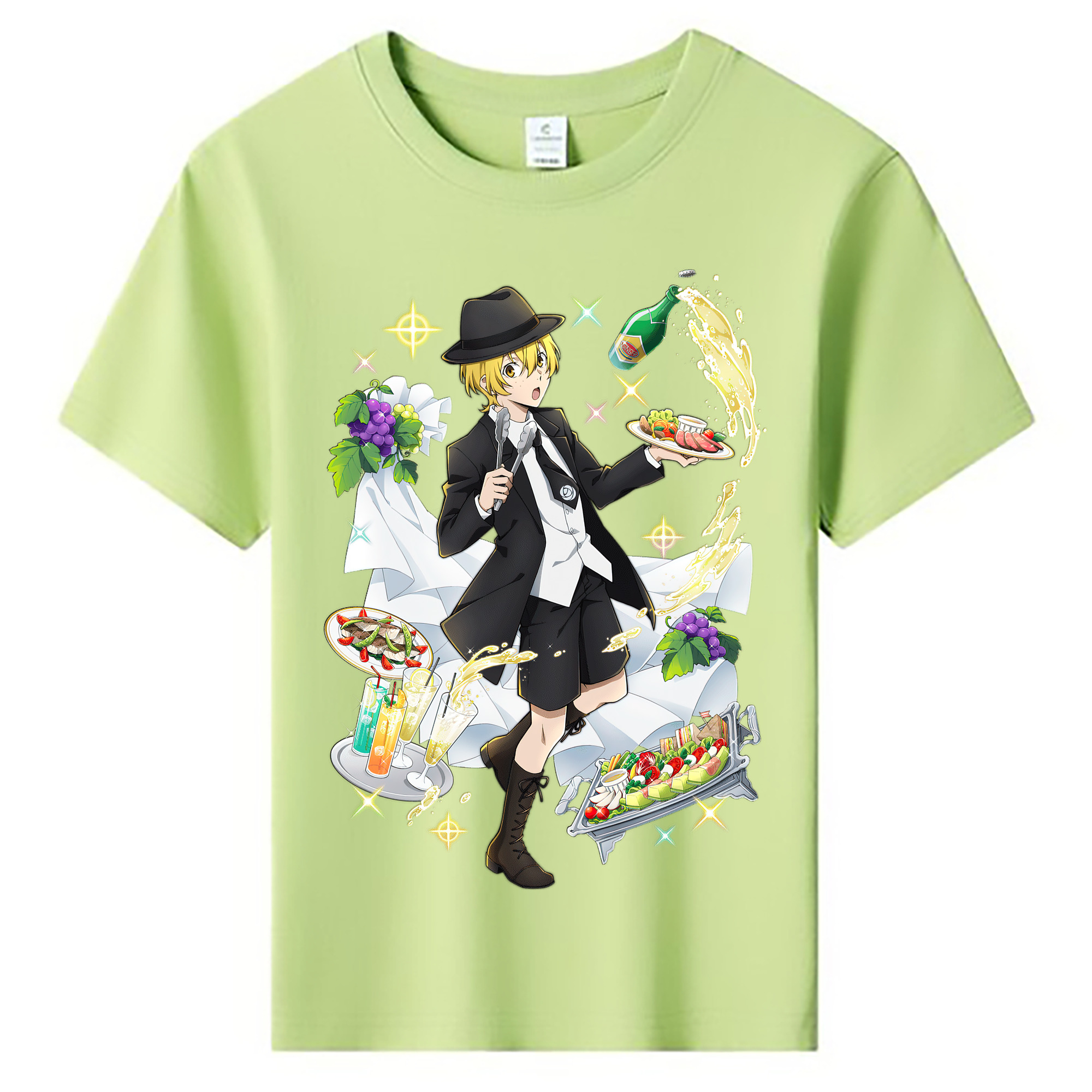 （画像用） 文豪ストレイドッグス Bungo Stray Dogs 綿100％キッズTシャツ（フロントプリント）